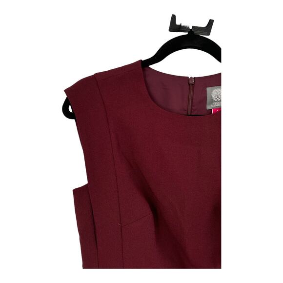 Vince Camuto dress stretch crepe dark red size 4 - Picture 3 of 7
